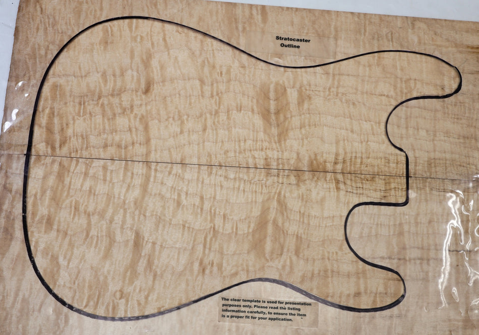 Quilt Guitar set, 0.18" thick (Great Figure) - Stock# 6-7064