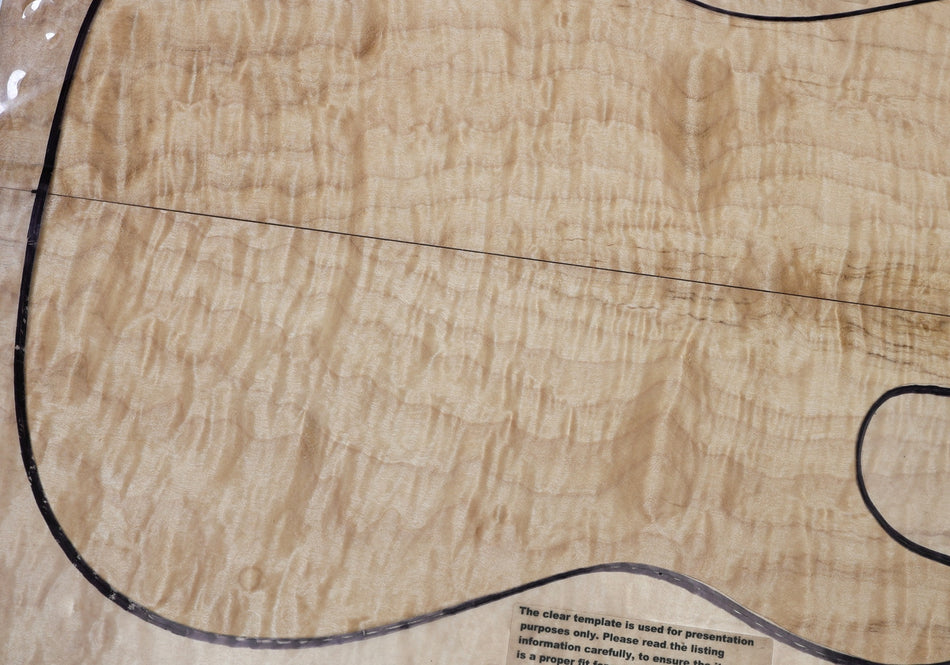 Quilt Guitar set, 0.18" thick (Great Figure) - Stock# 6-7064