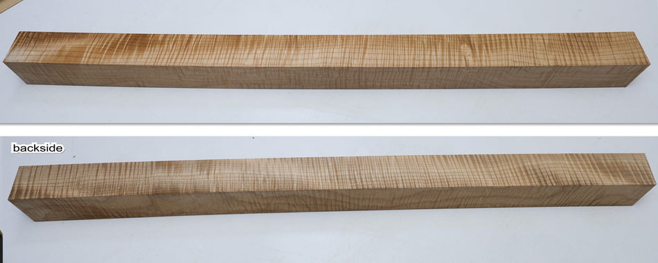 Maple Flame Spindle Square 2" x 33" (HIGH FIGURE) - Stock# 6-7065