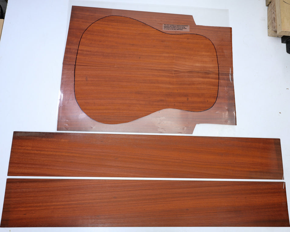 Padauk Dreadnought back & side set - Stock# 6-7070