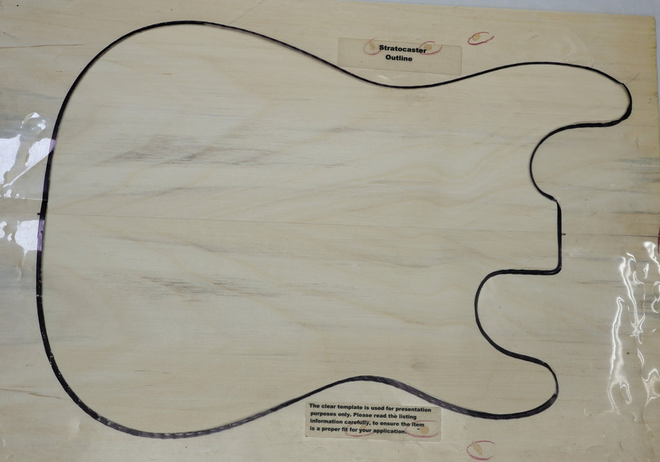 Cottonwood Guitar set, 0.25" thick - Stock# 6-7073