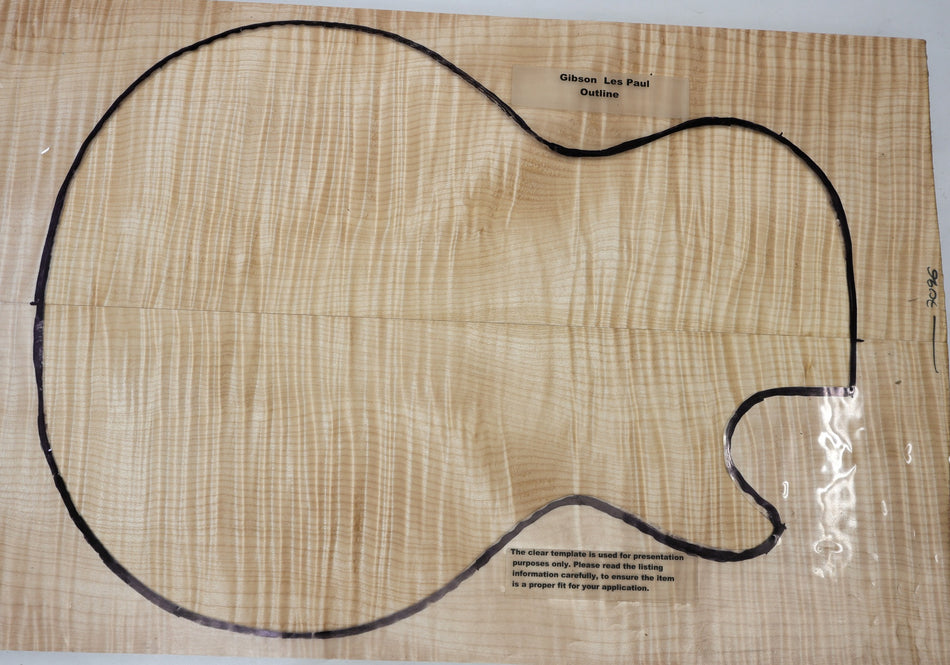 Maple Flame Guitar set, 1" thick (HIGH FIGURE) - Stock# 6-7096