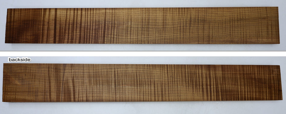 Torrefied Maple Flame Neck Blank 1" x 4.1" x 30.7" (+GREAT FIGURE +3★) - Stock# 6-7098