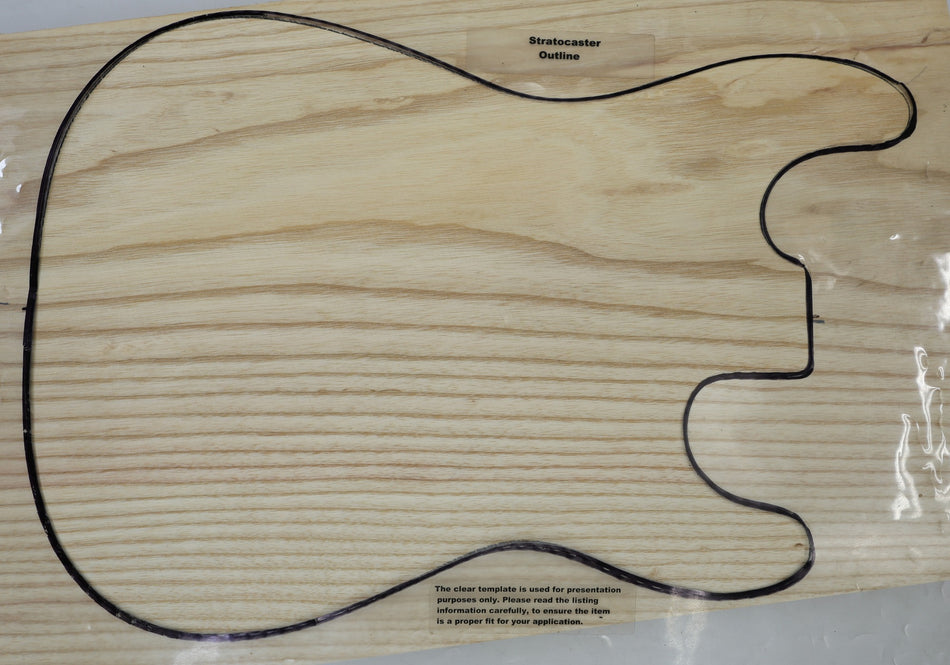 White Ash body blank, One piece 1.8" thick (+STANDARD +3★) - Stock# 6-7101