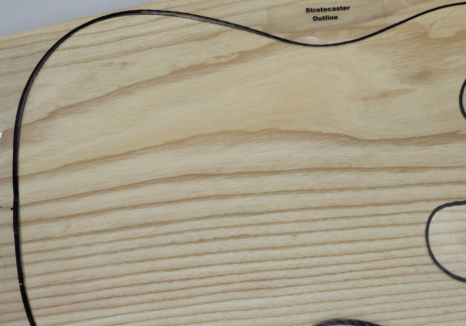 White Ash body blank, One piece 1.8" thick (+STANDARD +3★) - Stock# 6-7101