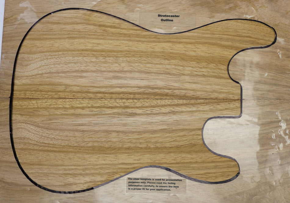 Espave Guitar set, 0.25" thick - Stock# 6-7121