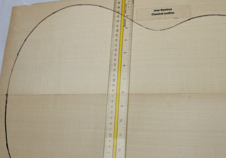 Engelmann Spruce OM / Classical Guitar Set, 0.15" thick (HIGH GRADE 4★) - Stock# 6-7124