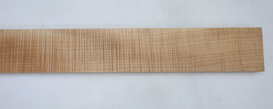 Maple Flame Neck Blank 1.48" x 4.1" x 34.5" (+GREAT FIGURE +3★) - Stock# 6-7133