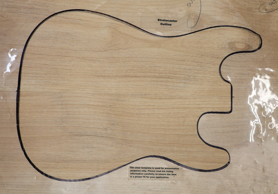 Alder body blank, unglued 2pc, 1.85" thick (+STANDARD, Light) - Stock# 6-7155