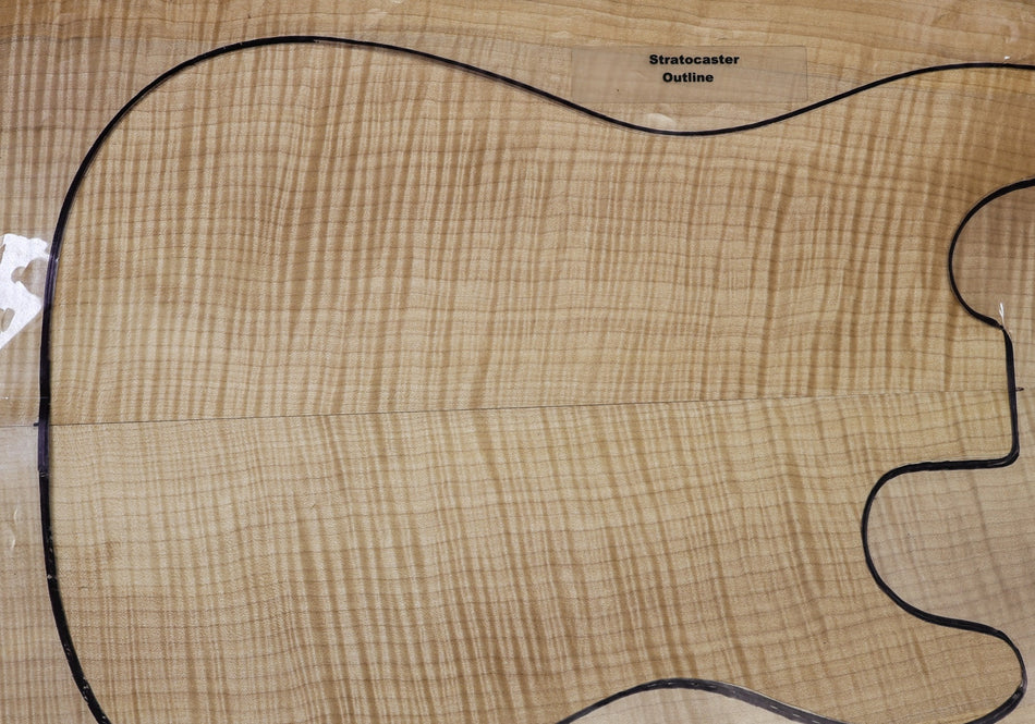 Maple Flame Guitar set, 0.24" thick (HIGH FIGURE) - Stock# 6-7179