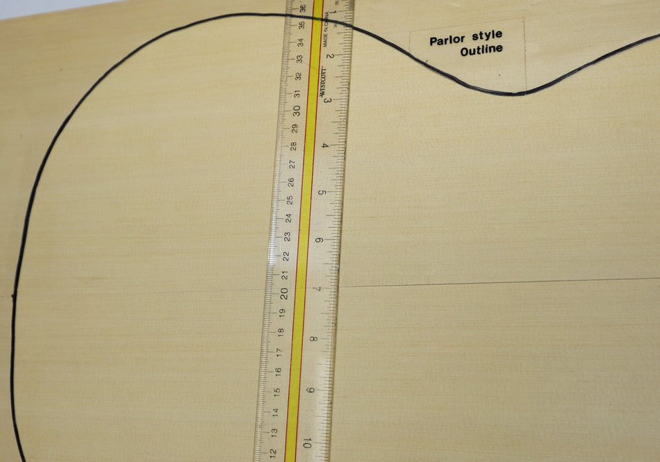 Yellow Cedar Parlor Guitar set, 0.18" thick (HIGH GRADE) - Stock# 6-7185