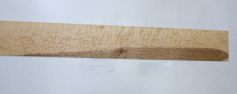 Rock Maple Birdseye Bass Fingerboard, 0.27" x 4.25" x 34" unslotted (GREAT FIGURE) - Stock# 6-7190