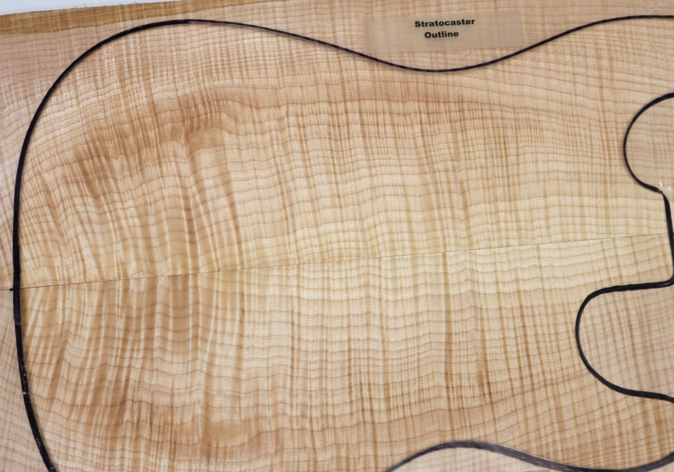 Maple Flame Guitar set, 0.35" thick (HIGH FIGURE) - Stock# 6-7196