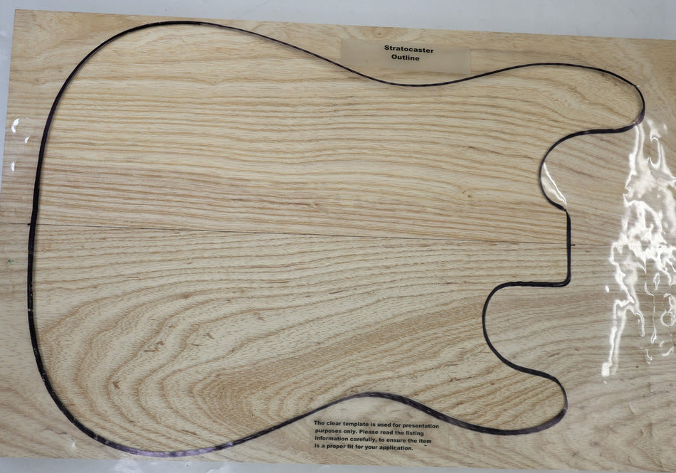 Swamp Ash body blank, unglued 2pc, 1.9" thick (Standard) - Stock# 6-7098