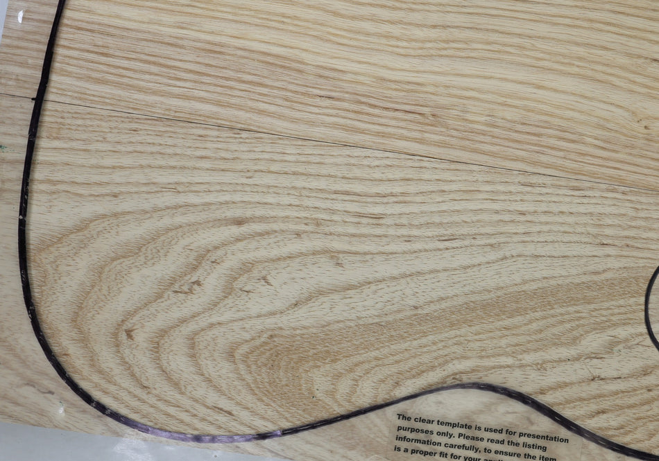 Swamp Ash body blank, unglued 2pc, 1.9" thick (Standard) - Stock# 6-7098