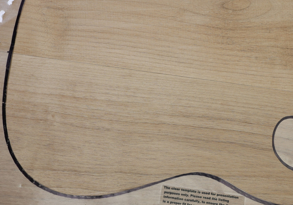 Alder body blank, unglued 2pc, 1.78" thick (+STANDARD, Light) - Stock# 6-7199