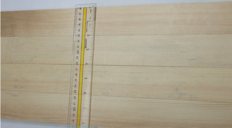 Engelmann Spruce Bracewood, 4 blocks 0.8" x 2" x 20.5" - Stock# 6-7201