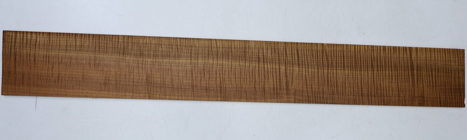 Torrefied Maple Flame Bass Fingerboard, 0.29" x 4" x 30.5" unslotted (GREAT FIGURE) - Stock# 6-7205