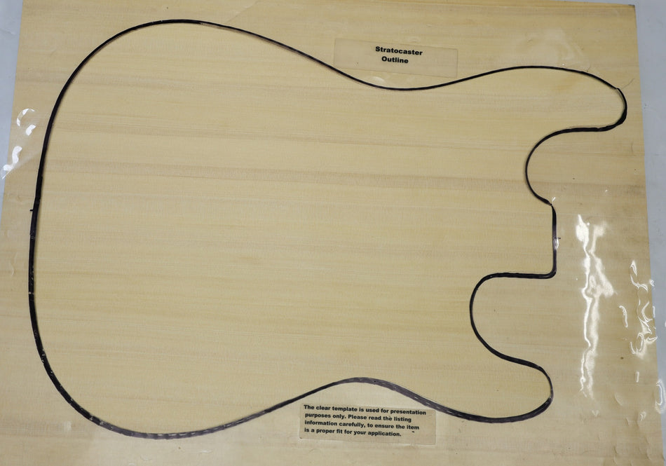 Yellow Cedar body blank, Glued 3pc, 1.88" thick (HIGH GRADE) - Stock# 6-7233