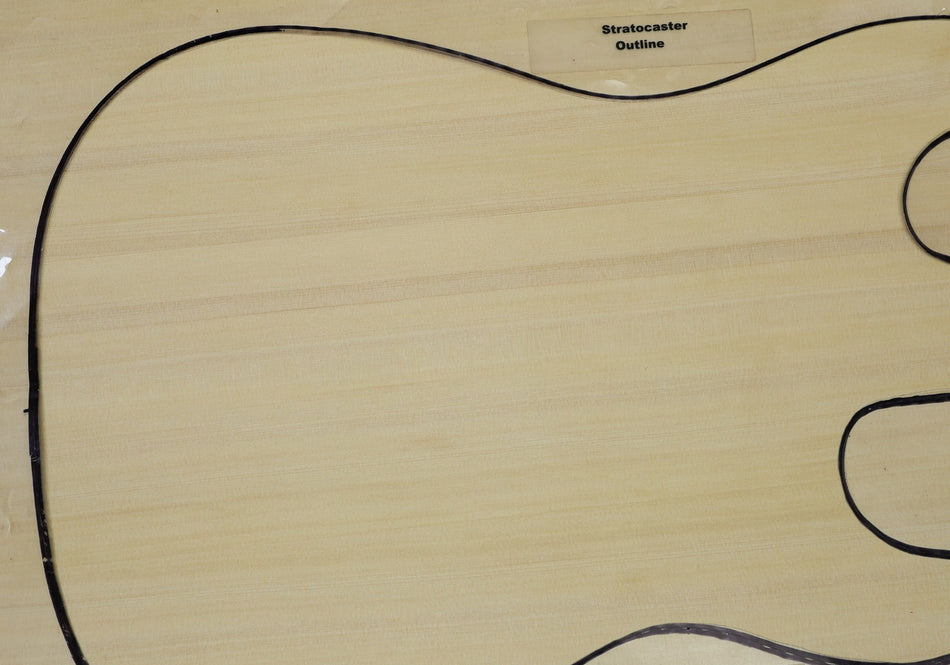 Yellow Cedar body blank, Glued 3pc, 1.88" thick (HIGH GRADE) - Stock# 6-7233
