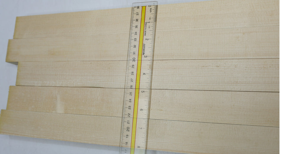 Red Spruce Bracewood, 3 blocks 0.88" x 1.6" x 19.7" - Stock# 6-7241