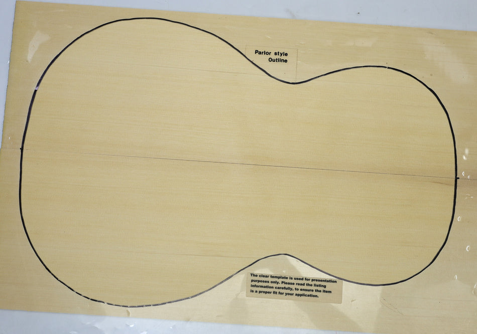 Yellow Cedar Parlor Guitar set, 0.16" thick (+STANDARD) - Stock# 6-7245