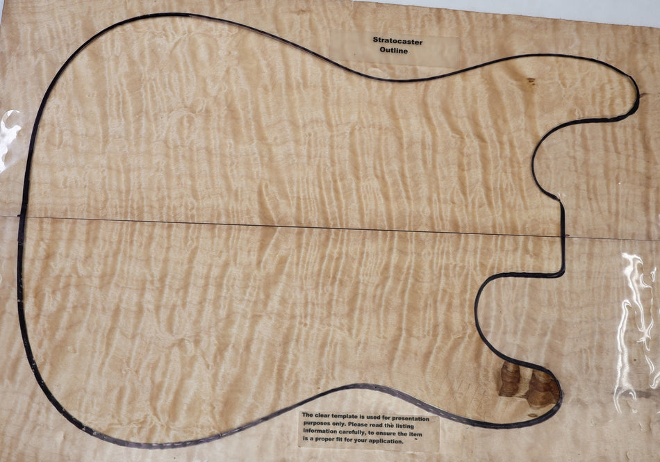 Quilt Guitar set, 0.18" thick (GREAT FIGURE) - Stock# 6-7255