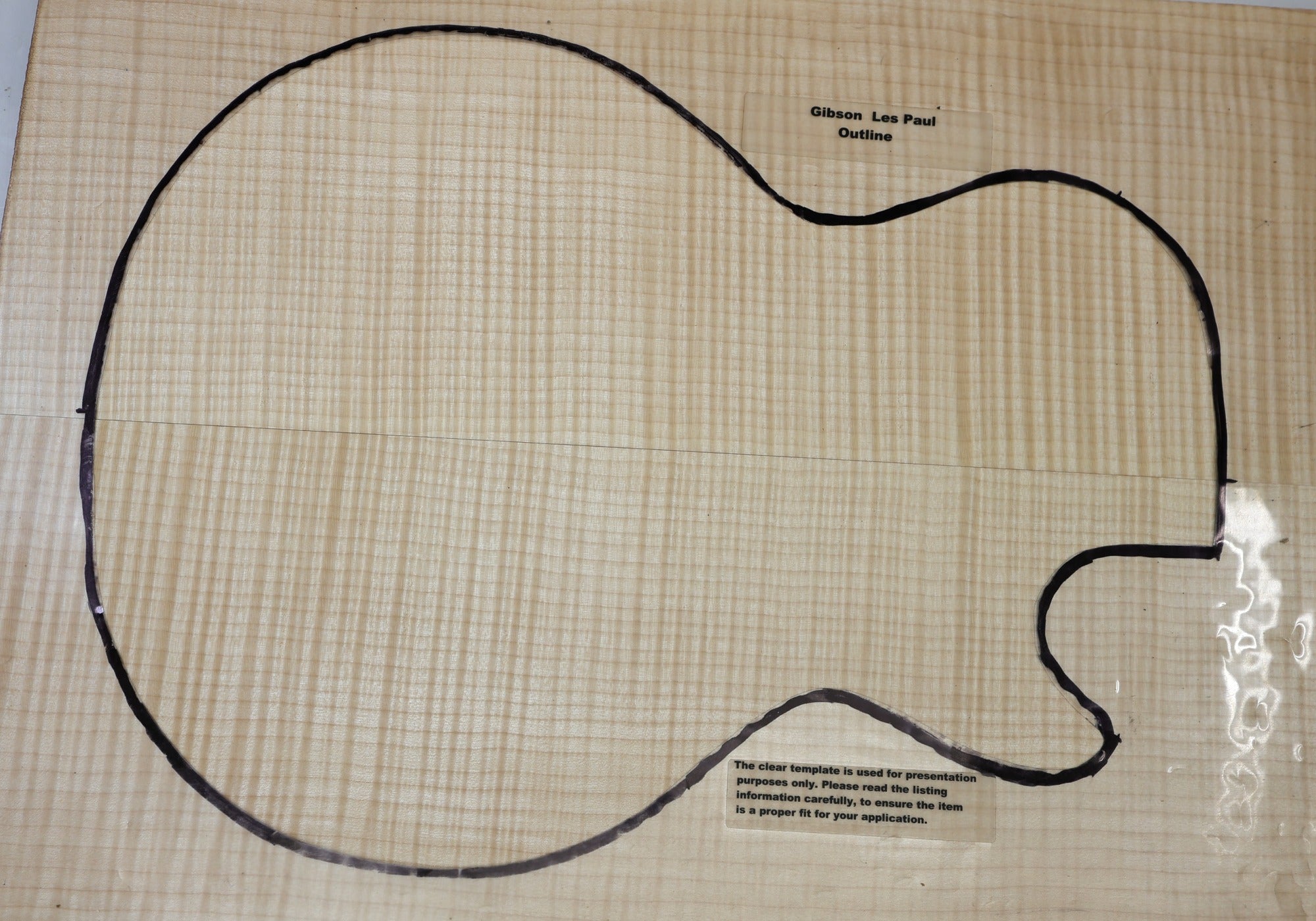 Maple flame drop top guitar set of two pieces, highly figured
