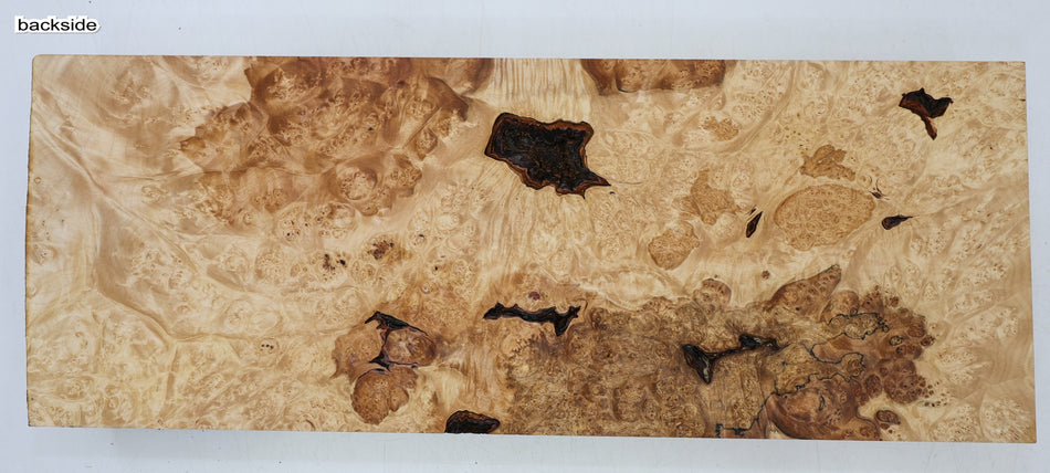 Maple Burl Block 21" x 8" x 2.8" (HIGH FIGURE) - Stock# 6-7281