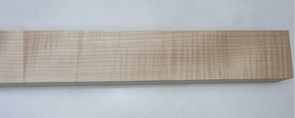 Maple Flame Neck Blank 2.25" x 4.15" x 34.5" - Stock# 6-7297