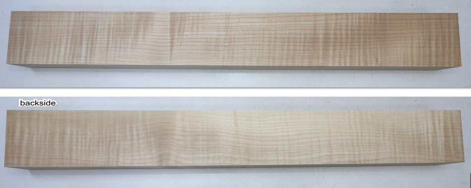 Maple Flame Neck Blank 2.25" x 4.15" x 34.5" - Stock# 6-7297