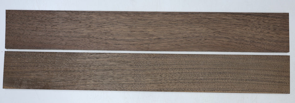Walnut (Black) Guitar Fingerboard, 2 pieces 22" long, unslotted - Stock# 6-7301