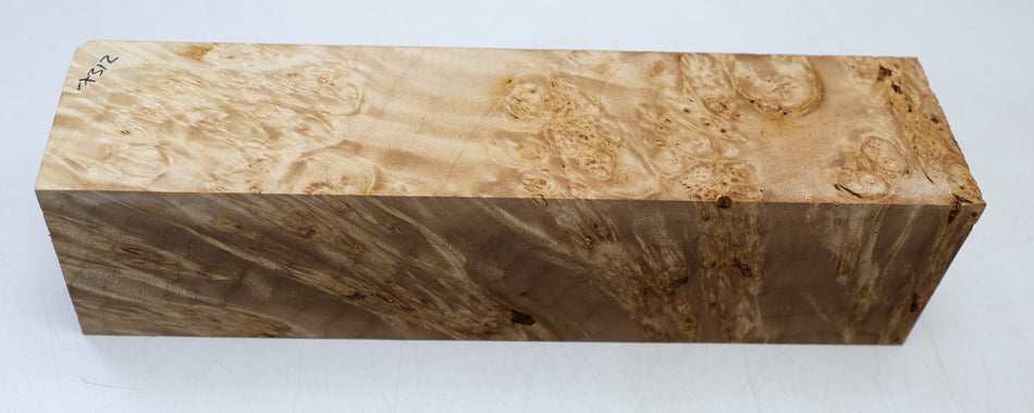 Maple Burl Spindle Square 2.7" x 10" long (GREAT FIGURE) - Stock# 6-7312