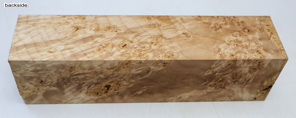 Maple Burl Spindle Square 2.7" x 10" long (GREAT FIGURE) - Stock# 6-7312