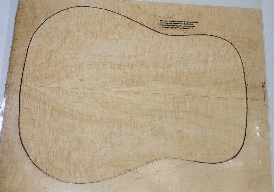 Back & Side set Silver Maple Flame, Dreadnought - Stock# 6-7346