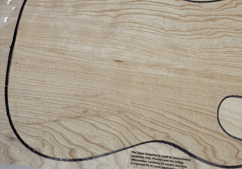 Swamp Ash body blank, unglued 2pc, 1.7" thick (Standard) - Stock# 6-7352