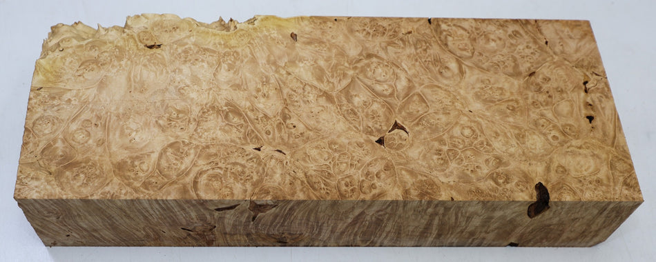 Maple Burl Block 16.5" x 6.6" x 2.8" (HIGH FIGURE) - Stock# 6-7359