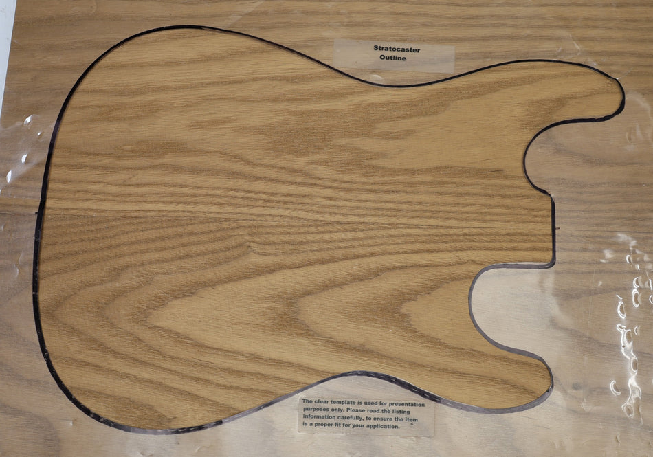 Torrefied White Ash body blank, unglued 2pc, 1.91" thick (+STANDARD) - Stock# 6-7366