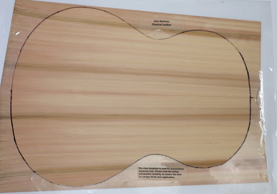 Red Cedar Classical Guitar Set, 0.15" thick (+Factory) - Stock# 6-7373
