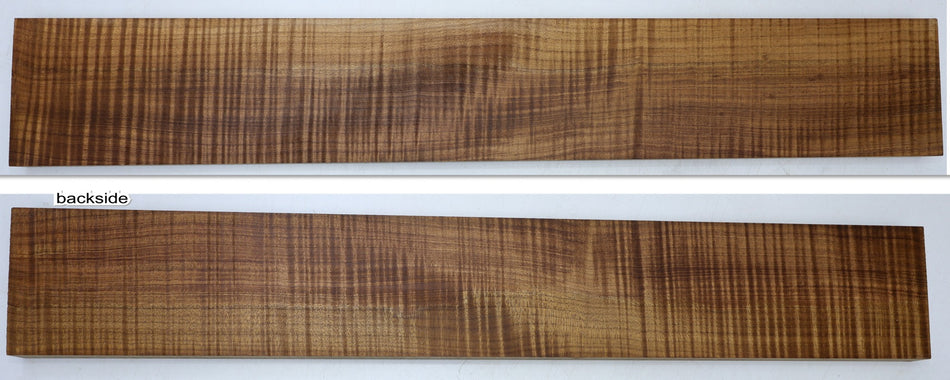 Torrefied Maple Flame Neck Blank 0.9" x 4.25" x 28" (GREAT FIGURE) - Stock# 6-7380