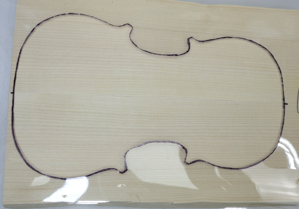 Red Spruce Violin set, 0.95" thick (+STANDARD) - Stock# 6-7382