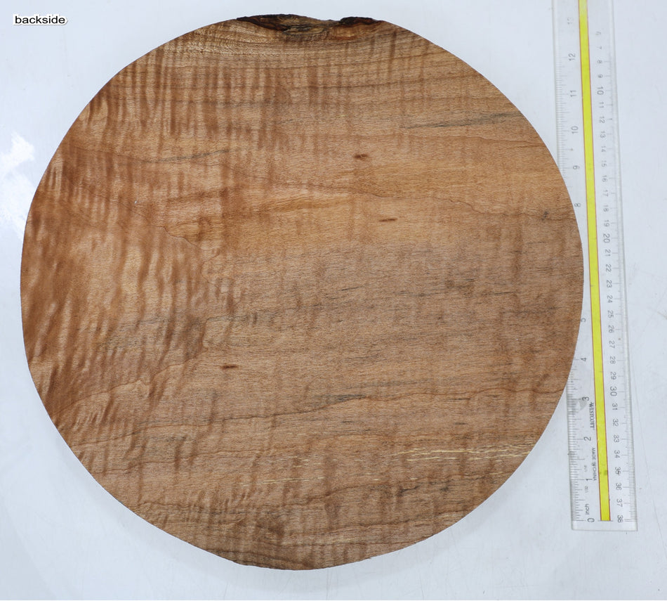 Maple Flame Round 13" diameter x 2.6" (GREAT FIGURE) - Stock# 6-7392