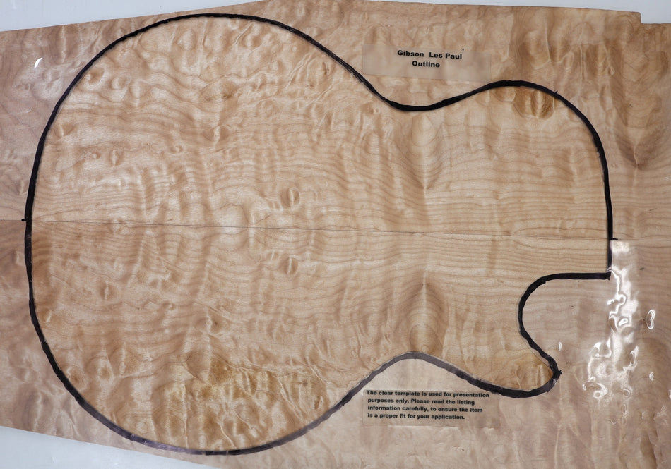 Maple Quilt Guitar set, 0.62" thick - Stock# 6-7394