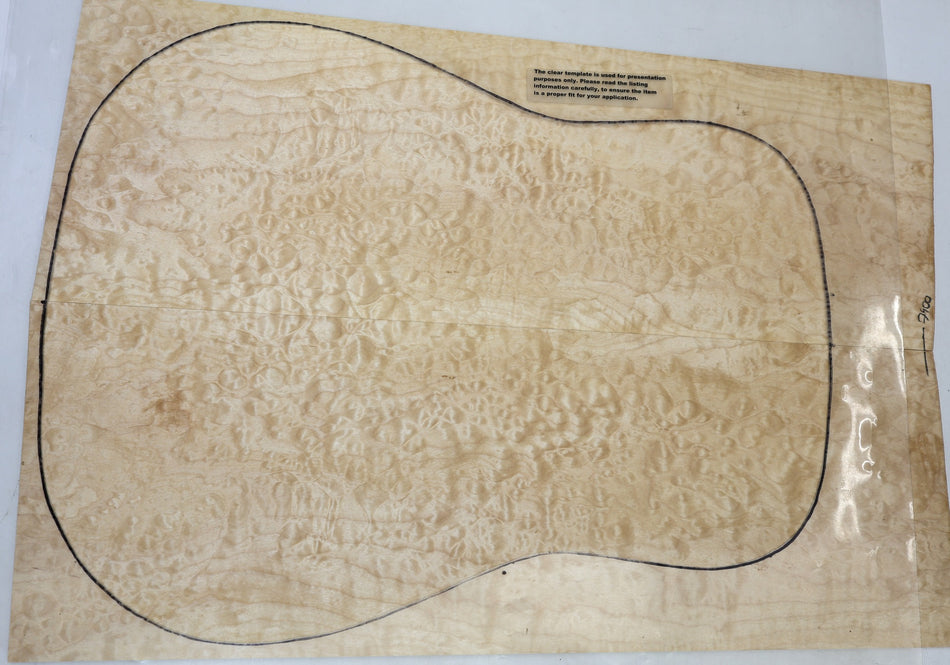 Quilt Guitar set, 0.23" thick (Great Figure) - Stock# 6-7400