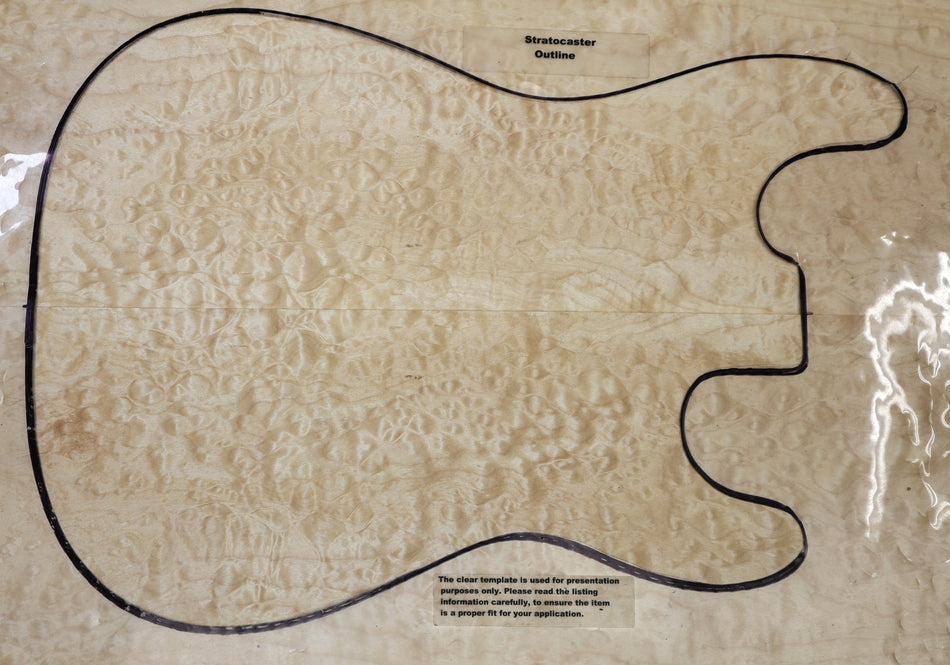 Quilt Guitar set, 0.23" thick (Great Figure) - Stock# 6-7400