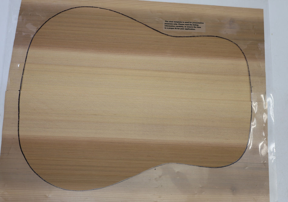 Red Cedar Dreadnought Guitar Set, 0.16" thick (+Factory) - Stock# 6-7406