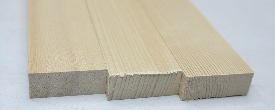 Engelmann Spruce Bracewood, 3 blocks 0.8" x 2" x 18.25" - Stock# 6-7408