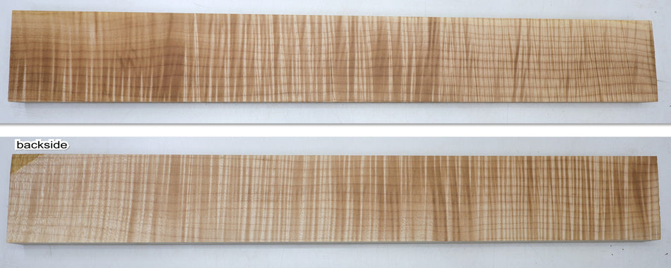 Maple Flame Neck Blank 1.15" x 4" x 29.5" (+HIGH FIGURE +4★) - Stock# 6-7413