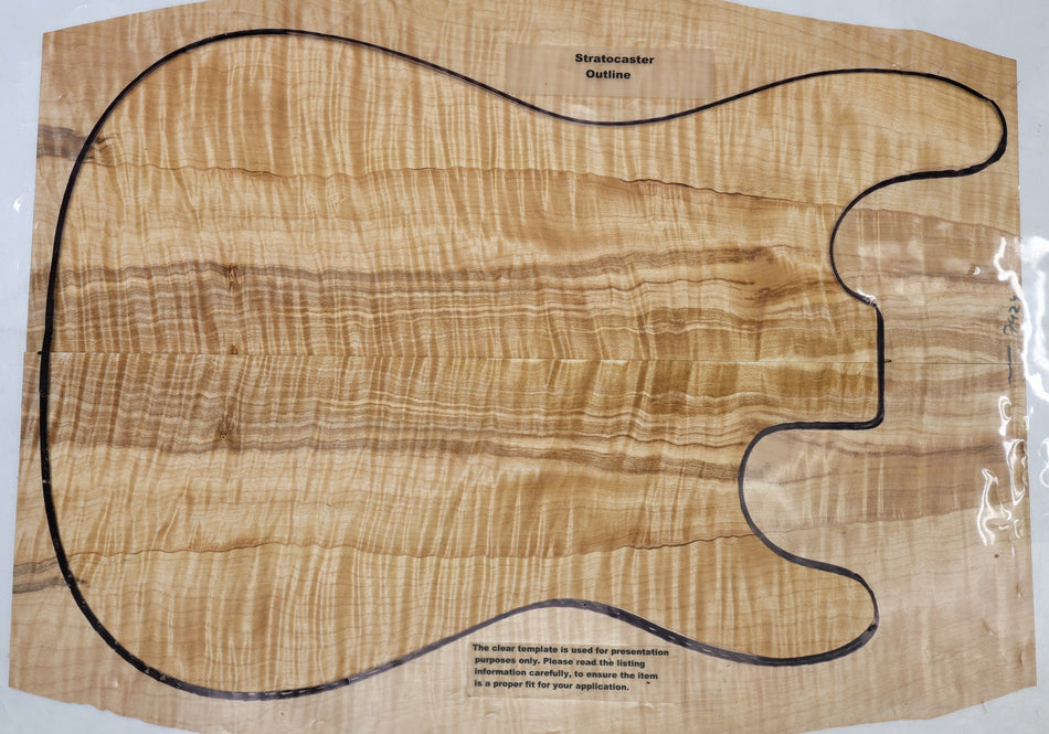 Maple Flame Guitar set, 0.15" thick (HIGH FIGURE) - Stock# 6-7424