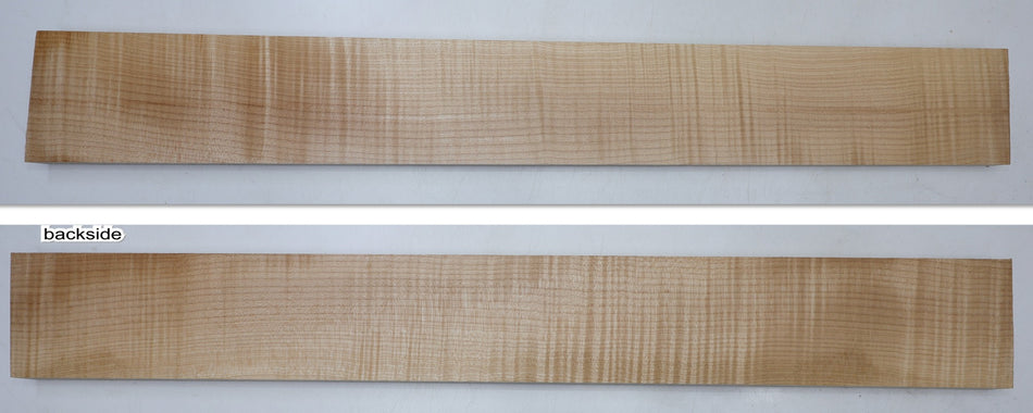 Maple Flame Neck Blank 0.95" x 4.5" x 35.3" (Great Figure) - Stock# 6-7436